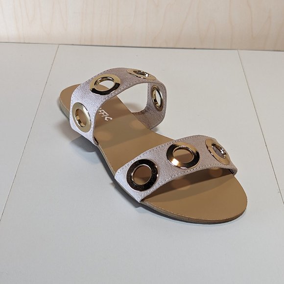 3/$10  Traffic Women Lovely Stylish Metallic Ring Summer Sandals - Blush - Picture 1 of 6